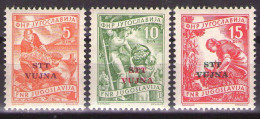 ITALIA - Trieste-Zona B -1954 Mi 110-112 - MNH**VF - Ungebraucht