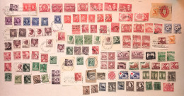 LOT 119 TIMBRES BELLES OBLITERATIONS PRESQUE TOUS EN PAIRES KINGS AND QUEENS OF GREAT BRITAIN + PERSONNALITE AUSTRALIE - Sammlungen