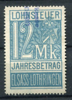 !!! FISCAUX D'ALSACE LORAINE, N°74 OBLITERE - Used Stamps