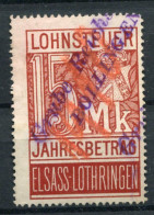 !!! FISCAUX D'ALSACE LORAINE, N°75 OBLITERE - Used Stamps