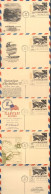 TOURISM YEAR USA UXC12 6 Air Mail Postal Cards FDC BELGICA Brussels 1972 - Other & Unclassified