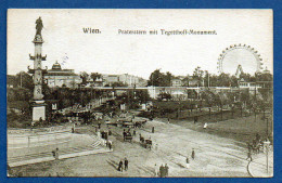 WIEN  - PRATERSTERN MIT TEGETTHOFF MONUMENT   -  AUTRICHE - OSTERREICHE - Prater