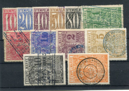 !!! FISCAUX D'ALSACE LORAINE, TP FISCAUX GENERAUX SERIE N°95/106 OBLITEREE - Used Stamps