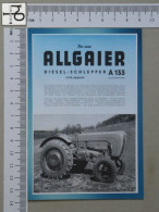 POSTCARD  - ALLGAIER - TRACTOR - 2 SCANS  - (Nº56622) - Tracteurs