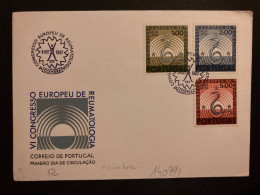 LETTRE TP SERPENT REUMATOLOGIA 1,00 + 2,00 + 5,00 OBL.8 AOUT 1967 COIMBRA - Storia Postale