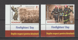 ROMANIA 2023  September 13 - Firefighters Day  Set Of 2 Stamps  MNH** - Brandweer