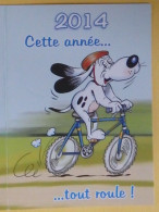 Petit Calendrier De Poche 2014  Partnerscard - Cette Année Tout Roule Vélo Bicyclette Tandem - Crozon Finistère - Petit Format : 2001-...