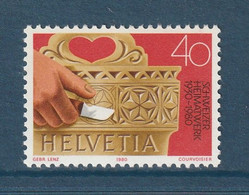 Suisse - YT N° 1101 ** - Neuf Sans Charnière - 1980 - Unused Stamps