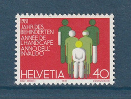 Suisse - YT N° 1122 ** - Neuf Sans Charnière - 1981 - Ungebraucht