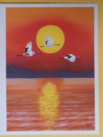 Petit Calendrier De Poche 2020 APBP Crépuscule Ardent Soleil Oiseaux Artiste Peint Avec La Bouche - Petit Format : 2001-...