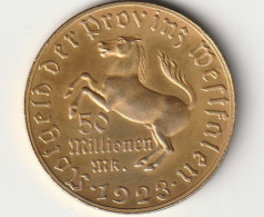 50 000 000 MARK 1923 WESTFALEN Mintage 106060 Ex) DUITSLAND /25821/ - Other & Unclassified