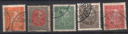 ICELAND STAMPS 1902, Sc.#34-38., USED - Gebraucht