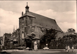 ! DDR Ansichtskarte Halle A.d. Saale, St. Moritzkirche, Trabant - Halle (Saale)