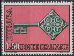 1968 Italien ** Mi:IT 1272, Sn:IT 979, Yt:IT 1010, Europa (C.E.P.T.) 1968 - Schlüssel - 1968