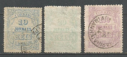 BRASIL 1890 PERIODICOS YVERT NUM. 19/21 SERIE COMPLETA USADA - Used Stamps