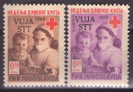 ITALIA - Trieste-Zona B -1950 Mi 2 - RED CROSS + PORTO - MNH**VF - Ungebraucht