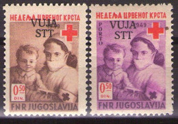 ITALIA - Trieste-Zona B -1950 Mi 2 - RED CROSS + PORTO - MNH**VF - Nuevos