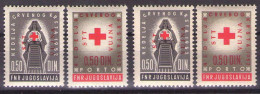 ITALIA - Trieste-Zona B -1952 Mi 4 X 2 - RED CROSS + PORTO - MNH**VF - Nuevos