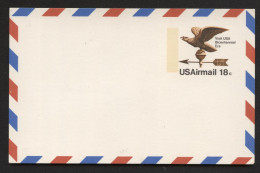 UXC15 Air Mail Postal Card FLUORESCENT Mint 1974 Cat. $4.50 - 1961-80