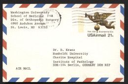 UXC16 Air Mail Postal Card Nonphilatelic St.Louis MO To EAST GERMANY 1978 Cat. $38.00 - 1961-80