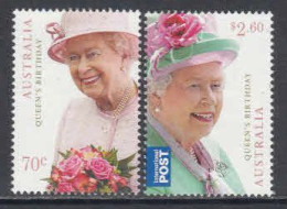 2014 Australia QEII Birthday Complete  Set Of 2 MNH  @ BELOW FACE VALUE - Mint Stamps