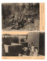 3 CPA : A.E.F. CHEMIN DE PORTAGE AMÉNAGÉ 1925-26 - TCHAD - CARTE - AFRIQUE ÉQUATORIALE FRANCAISE - COLONIES FRANCAISES - Missions