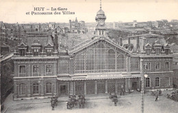 BELGIQUE - Huy - La Gare Et Panorama Des Villas - Carte Carnet - Carte Postale Ancienne - Huy