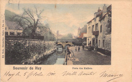 BELGIQUE - Souvenir De Huy - Porte Des Maillets - Nels - Colorisé Et Animé - Carte Postale Ancienne - Hoei