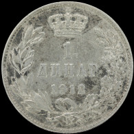 LaZooRo: Serbia 1 Dinar 1912 XF / UNC - Silver - Serbia