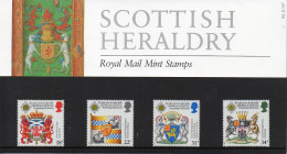 GB GREAT BRITAIN 1987 SCOTTISH HERALDRY 800TH ANNIVERSARY ORDER OF THE THISTLE PRESENTATION PACK No 182 +ALL INSERTS - Presentation Packs