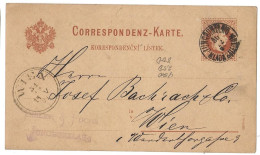 Entier Postaux Autriche Obliteration Wien Obliteration Jungrunllno 1881 - Carte-Lettere