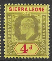 Sierra Leone Mh* 1907 - Sierra Leone (...-1960)