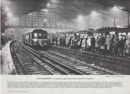 Photo  -  Reproduction - Paris Un Quai De La Gare Saint Lazare - Europe