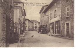 38 - ROYBON - ( Isère ) - T.Belle Vue Animée De L'entrée Par La Route De St Marcellin ( Vieux Camion ) - Roybon