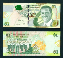 BAHAMAS -  2008 1 Dollar UNC Banknote - Bahama's