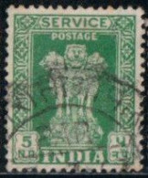 Inde 1958 Service Yv. N°26 - Colonne D’Asoka - Oblitéré - Francobolli Di Servizio