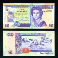 BELIZE -  2014 2 Dollars UNC Banknote - Belize