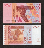 BENIN -  2021 1000 CFA Code B UNC Banknote - Bénin