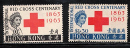 HONG KONG  Scott # 219-20 Used - QEII Red Cross Issue - Used Stamps