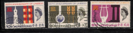 HONG KONG  Scott # 231-3 Used - QEII UNESCO Issue - Oblitérés