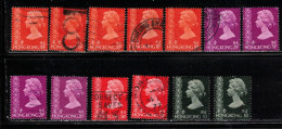 HONG KONG  Scott # 275//83 Used - QEII Short Set Duplicates - Usados