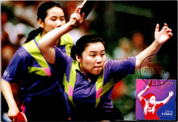 21-9-2023 (1 U 42) China - Table Tennis Maxicard (not Posted) - Tennis Tavolo