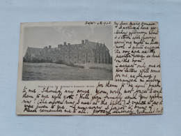 VERY RARE ANTIQUE POSTCARD UNITED KINGDOM STONE - ST. DOMINIC'S CONVENT NORTH VIEW CIRCULATED 1903 - Autres & Non Classés