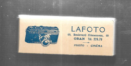 CF62 - BOITE CARTON AVEC BOBINE - LAFOTO ORAN ALGERIE - 1955 ENVIRON - Pellicole Cinematografiche: 35mm-16mm-9,5+8+S8mm