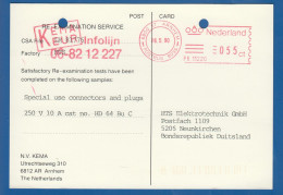 Holland; Postkarte; Maschinenstempel - Maschinenstempel (EMA)