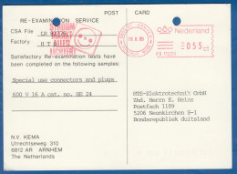 Holland; Postkarte; Maschinenstempel - Maschinenstempel (EMA)