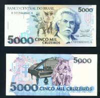 BRASIL  -  1993 5000 Cruzeiros  UNC  Banknote - Brésil