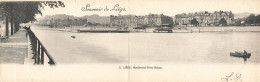 Belgique - Souvenir De Liège - Boulevard Frère Orban  - Double Carte - Carte Postale Ancienne - Liege