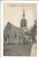 Cp, 45, ARTENAY, L'église SAINT VICTOR, Voyagée 1917 - Artenay