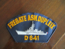 M45 écusson Tissu Marine Militaire Frégate ASM Dupleix D641 - Escudos En Tela